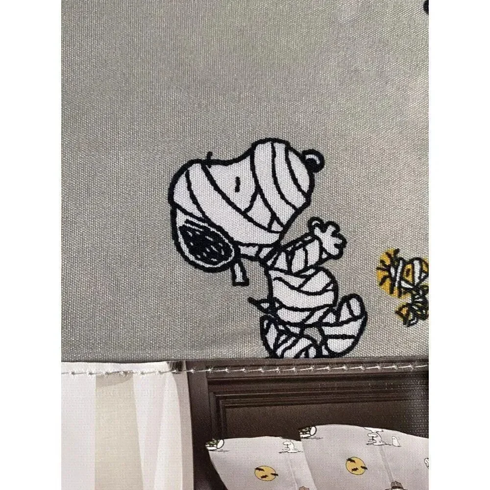 Peanuts Snoopy Halloween TWIN‎ Sheet Set Pumpkin Cactus Cowboy Pumpkin NEW